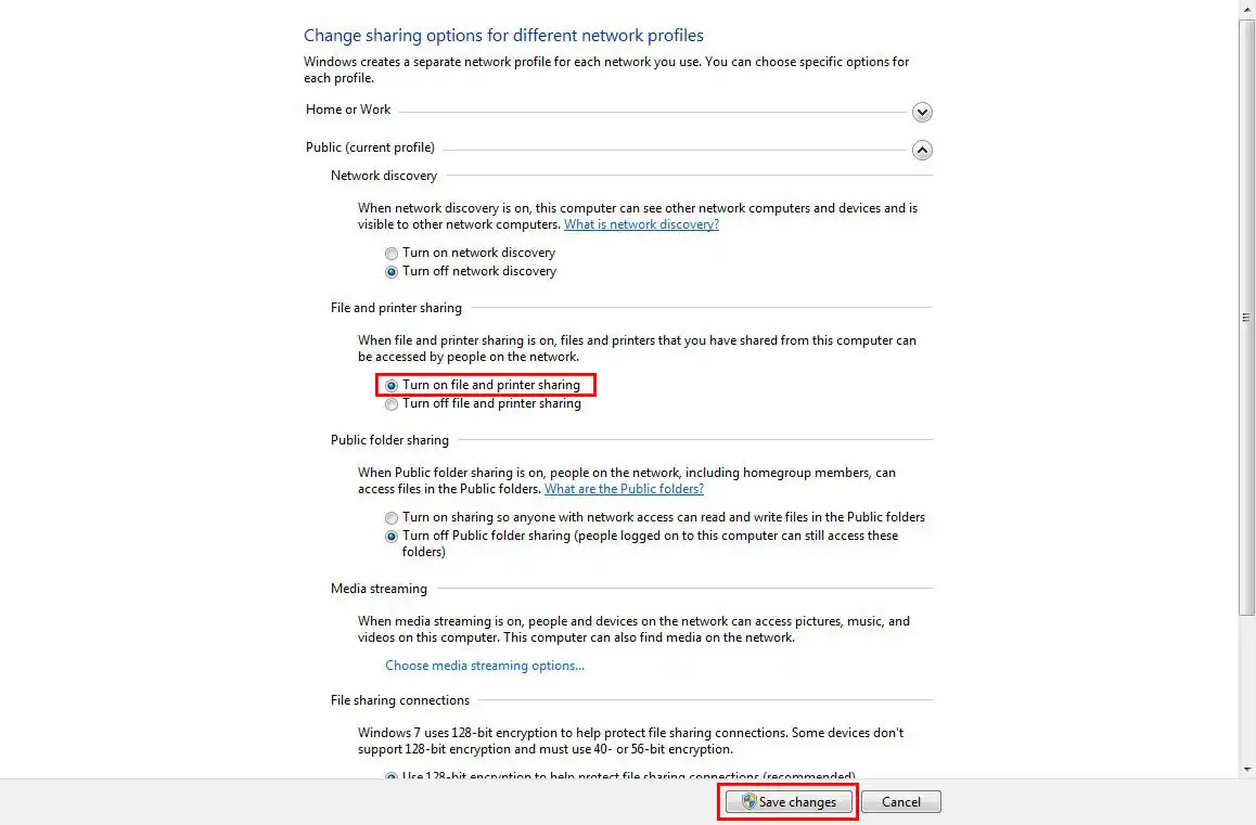 اتصال پرینتر به شبکه داخلی