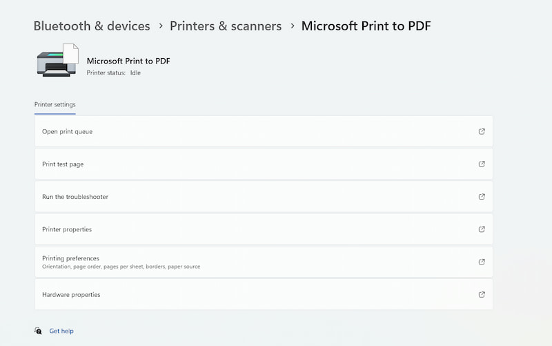تنظیمات سیستم Printers & Scanners