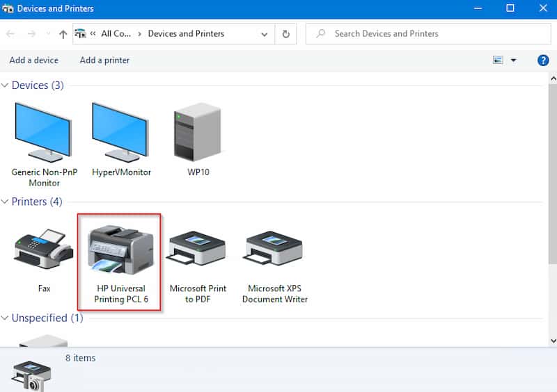 مشکل درایور پرینتر