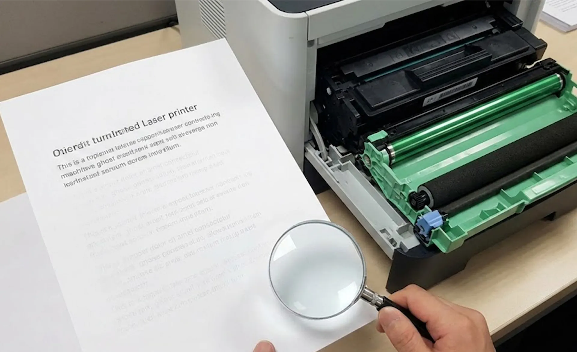 چرا پرینتر من سایه می‌اندازد؟ کالبدشکافی مشکلات درام و فوم رول